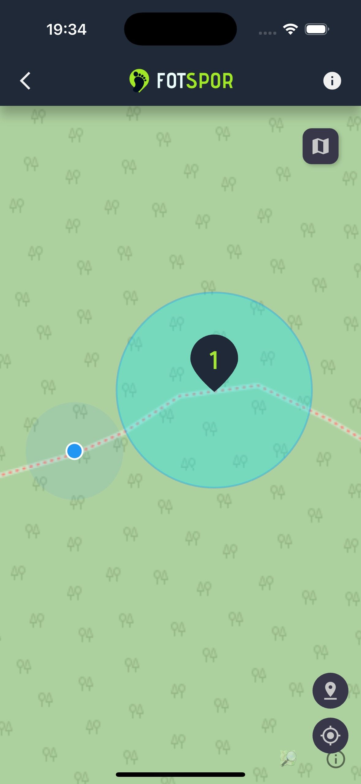 Skjermbilde av forsiden på iPhone appen hvor man kan taste inn delingskode.